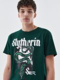 Bawełniana koszulka Harry Potter - zielony - CROPP - small1