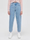 Błękitne jeansy mom z wysokim stanem - niebieski - CROPP - small2