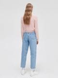 Błękitne jeansy mom z wysokim stanem - niebieski - CROPP - small3