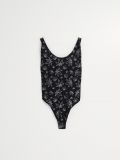 Kostium kąpielowy z nadrukiem all over - czarny - CROPP - small3