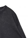 Czarna bluza z okrągłym dekoltem - czarny - CROPP - small4