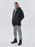 Steppmantel mit Kapuze - Schwarz - CROPP - small1