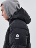 Steppmantel mit Kapuze - Schwarz - CROPP - small2