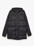Steppmantel mit Kapuze - Schwarz - CROPP - small5