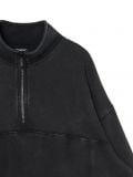 Czarna bluza ze stójką - czarny - CROPP - small2