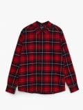 Flanelowa koszula w kratę - czerwony - CROPP - small3