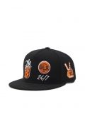 Czapka snapback z aplikacjami - czarny - CROPP - small1