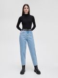 Bluză cu guler polo - negru - CROPP - small2