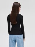 Bluză cu guler polo - negru - CROPP - small3