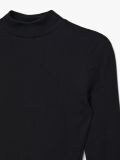 Bluză cu guler polo - negru - CROPP - small5