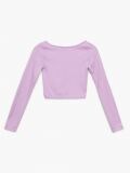 Top cu mânecă lungă, din jerseu - lavand - CROPP - small5