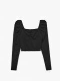 Puffos ujjú blúz - fekete - CROPP - small4