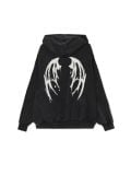 Bluza hoodie z motywem skrzydeł UNISEX - szary - CROPP - small5
