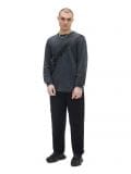 Czarne spodnie parachute z paskiem - czarny - CROPP - small2