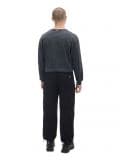 Czarne spodnie parachute z paskiem - czarny - CROPP - small3