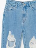 Błękitne jeansy mom z wysokim stanem - niebieski - CROPP - small5