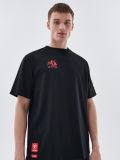 Tricou comfort fit cu imprimeu - negru - CROPP - small2