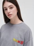 Koszulka oversize Dragon Ball - jasny szary - CROPP - small1