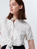 Bluse mit Saum zum Binden - Weiß - CROPP - small1