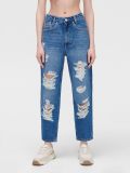 Jeans barrel strappati - blu - CROPP - small2