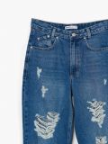 Jeans barrel strappati - blu - CROPP - small5