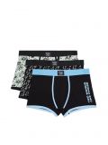 3 pack bokserek z printem - czarny - CROPP - small1