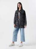 Jeansowa kurtka oversize - szary - CROPP - small1