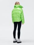 Neonowa pikowana kurtka puffer - zielony - CROPP - small4