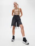 Czarne jeansowe bermudy - czarny - CROPP - small1