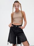 Czarne jeansowe bermudy - czarny - CROPP - small2