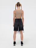 Czarne jeansowe bermudy - czarny - CROPP - small3