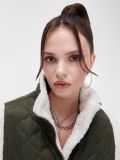 Vesta pentru femei - verde-maroniu - CROPP - small4