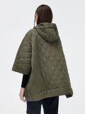 Kurtka poncho z kapturem - zielony - CROPP - small3