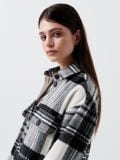 Jachetă shacket în carouri - negru - CROPP - small2