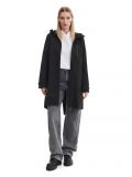 Czarna parka z kapturem - czarny - CROPP - small1