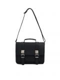 Czarna torba listonoszka - czarny - CROPP - small1