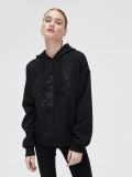 Bluza z kapturem i nadrukiem - czarny - CROPP - small1