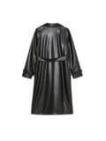 Czarny płaszcz z imitacji skóry - czarny - CROPP - small6