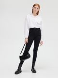 Blugi cu talie înaltă - negru - CROPP - small1