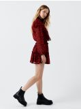 Wzorzysta spódnica mini - czerwony - CROPP - small7