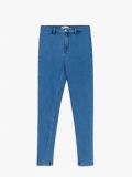 Skinny traperice visokog struka - svjetloplavo - CROPP - small4