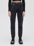 Pantaloni pentru femei cu lanț - gri-închis - CROPP - small2