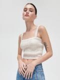 Top din jerseu - nude - CROPP - small1
