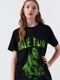 Rochie tip tricou Billie Eilish - negru - CROPP - small1