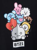 Czarny t-shirt z motywem BT21 - czarny - CROPP - small5