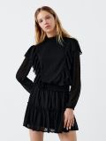 Блуза от шифон с волани - черeн - CROPP - small2