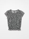 Rüüsidega lilleline pluus - must - CROPP - small4