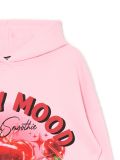 Różowa bluza z kapturem i nadrukiem - różowy - CROPP - small5