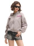 Hoodie mit Reißverschluss - Grau - CROPP - small1