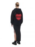 Czarna rozpinana bluza z sercem - czarny - CROPP - small2